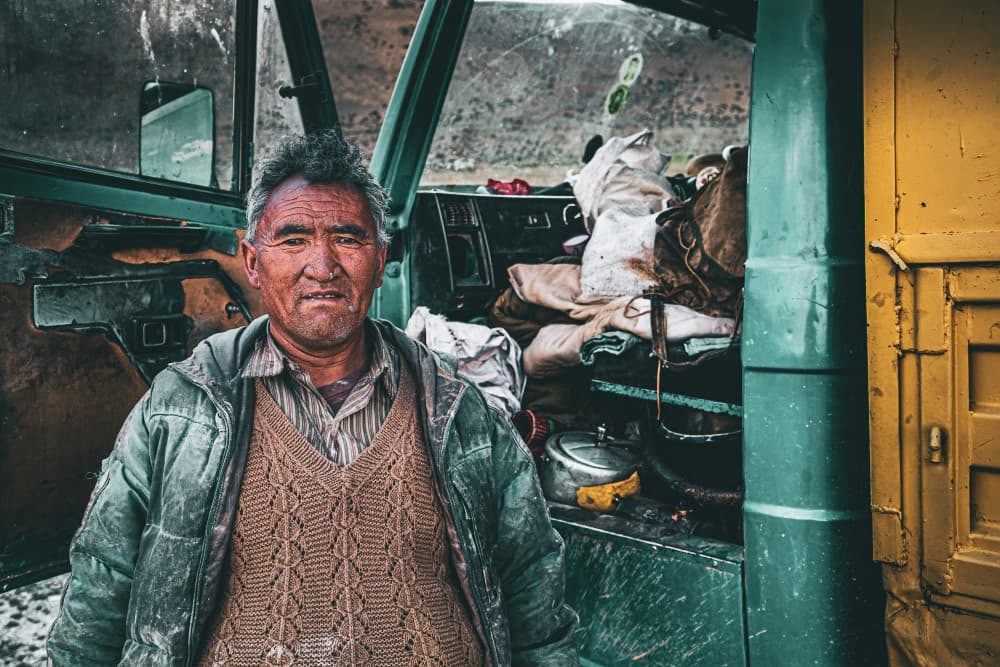 Himalayan Driver Portrait by Marco Tagliarino — canvas wall art