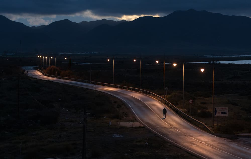 Winding Night Journey by Emilio Pino — canvas wall art