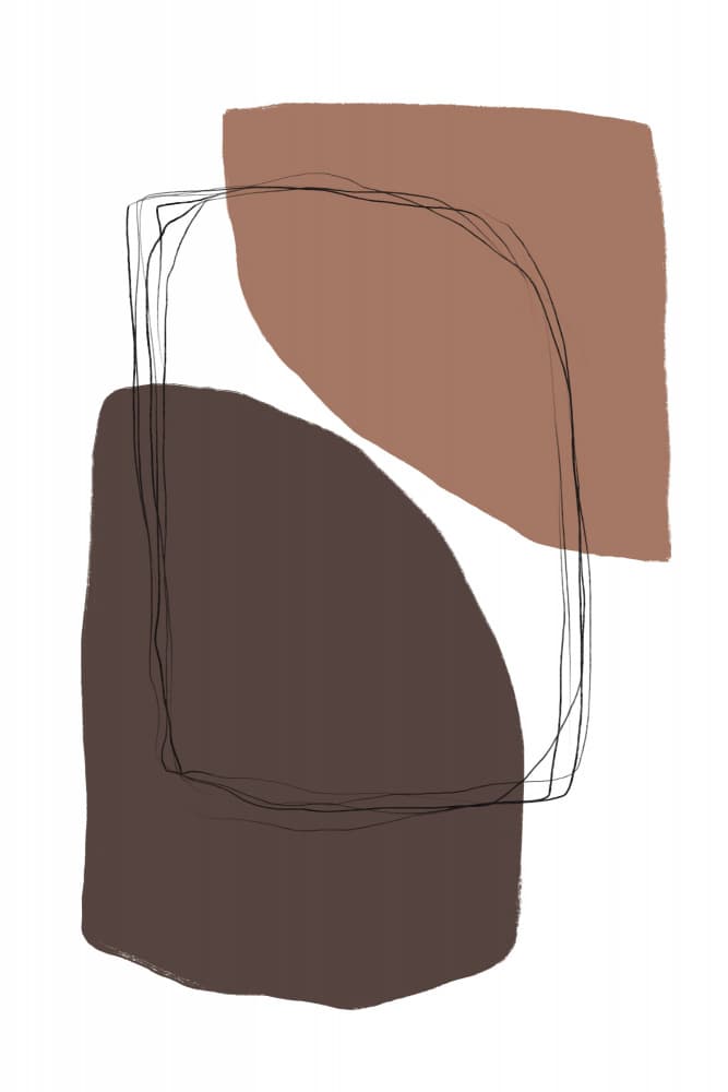 Elegant Earthy Forms by uplusmestudio — canvas wall art