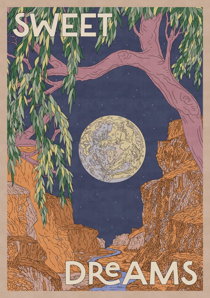 Sweet Dreams Moonlit Canyon