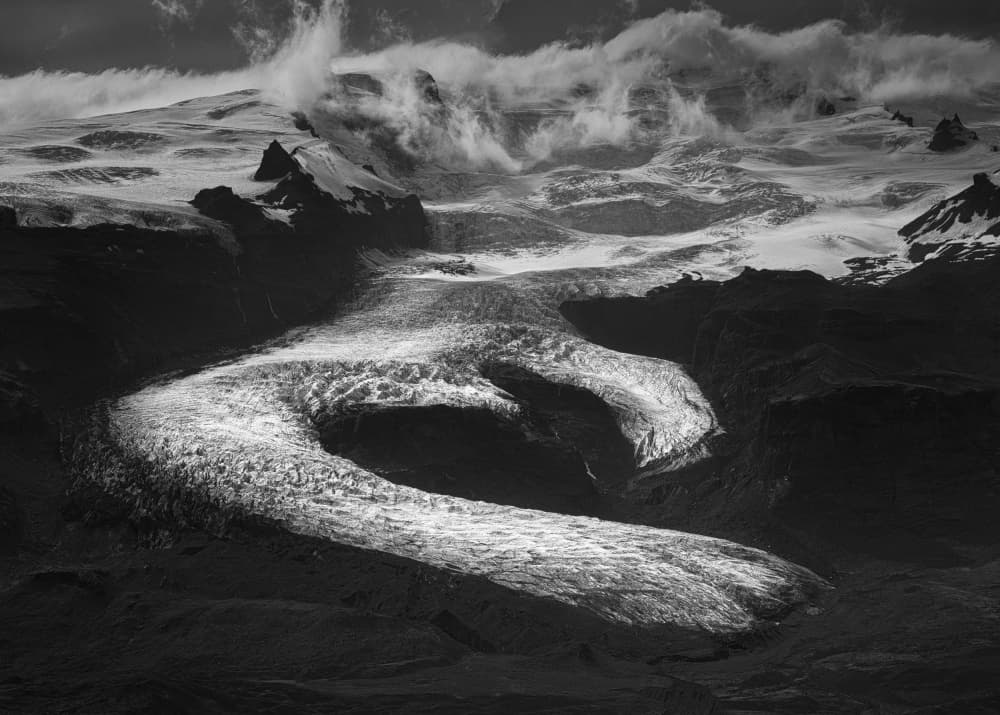 Winding Glacial Valley by Aidong Ning — canvas wall art