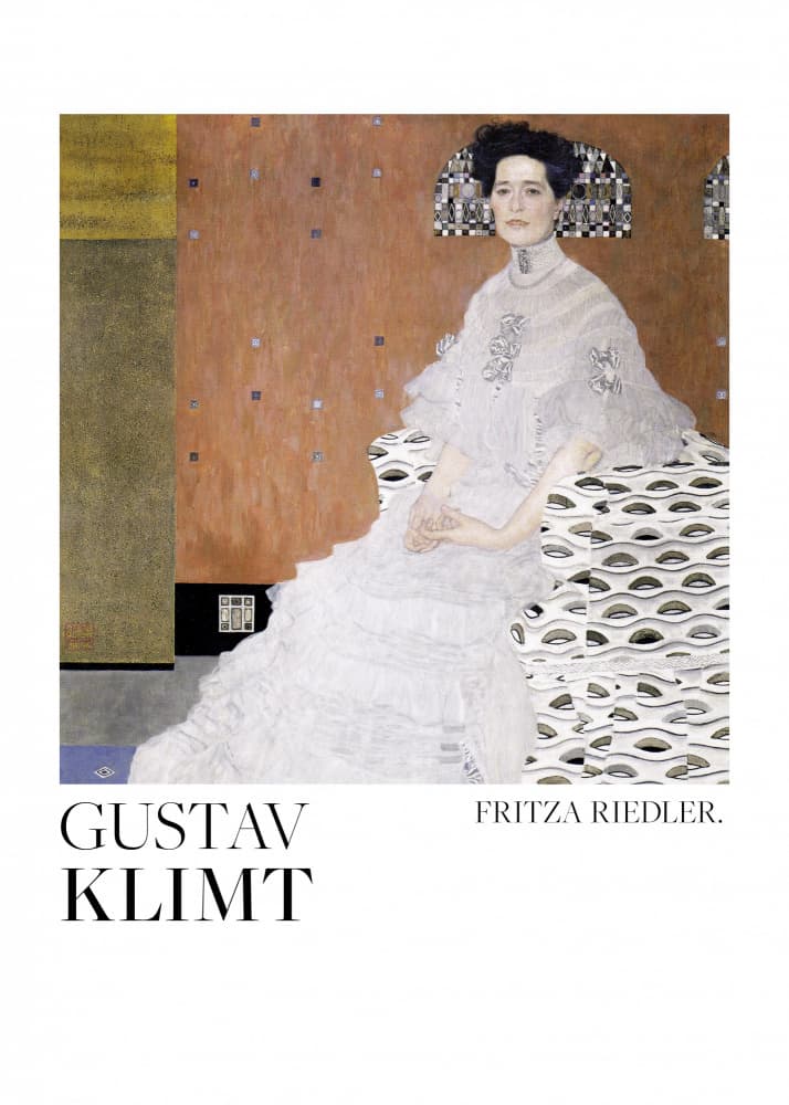 Bildnis Fritza Riedler (1906) Poster by Gustav Klimt — canvas wall art