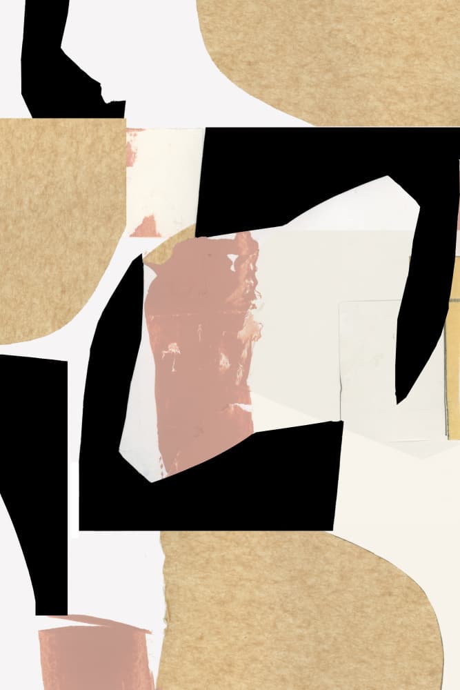 Geometric Organic Collage by cartissi — canvas wall art