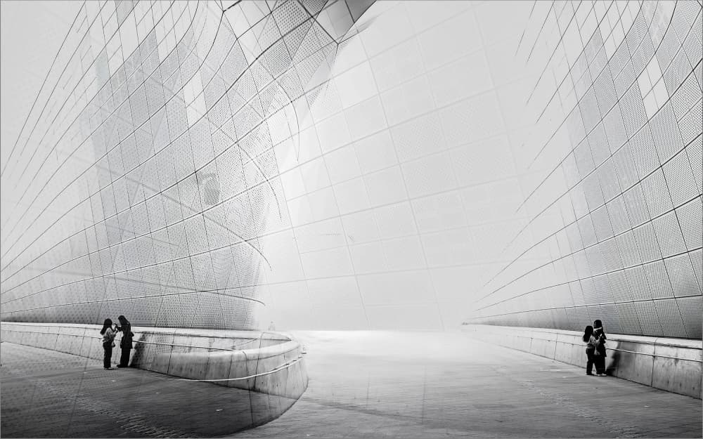 Modern Architectural Forms by Parole Kim — canvas wall art