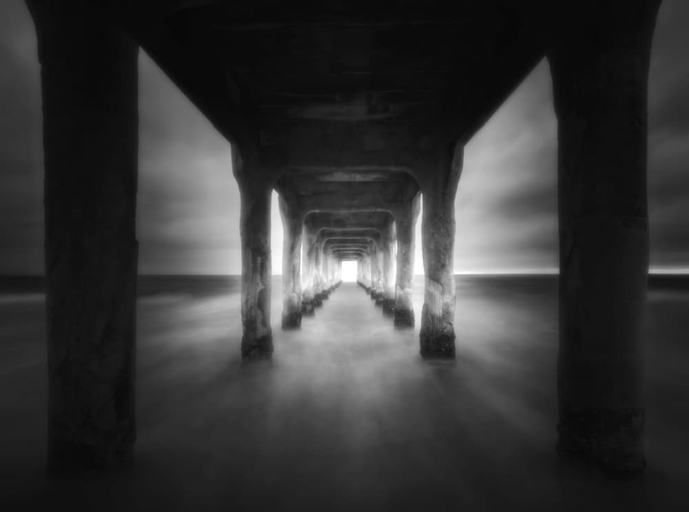 Pier Into Light by Majid Behzad — canvas wall art