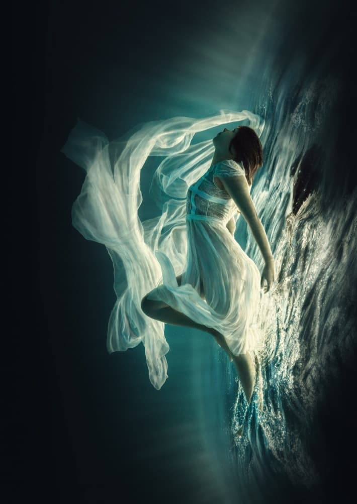 Graceful Underwater Dream by Dmitry Frizel — canvas wall art