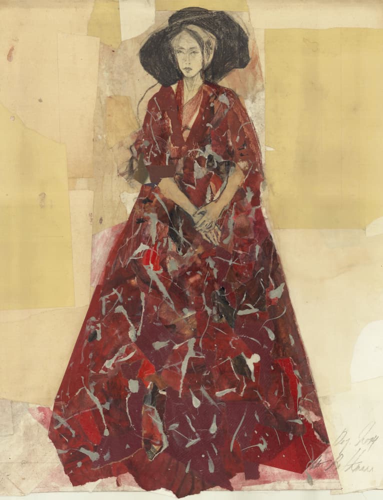 Elegant Woman With Hat by Ute Rathmann — canvas wall art