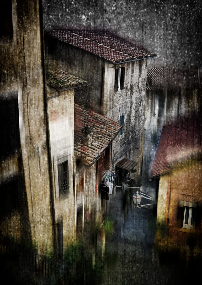 Old Town Alleyway by Raffaele Corte — canvas wall art