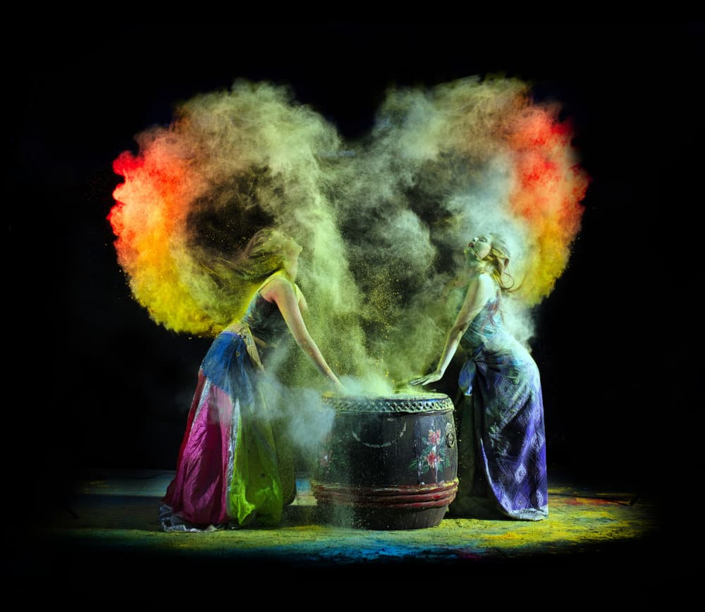 Vibrant Powder Heart by Antonyus Bunjamin (Abe) — canvas wall art
