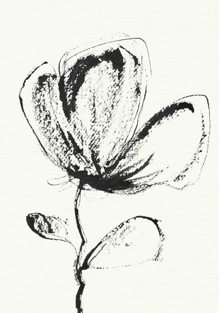 Expressive Ink Flower