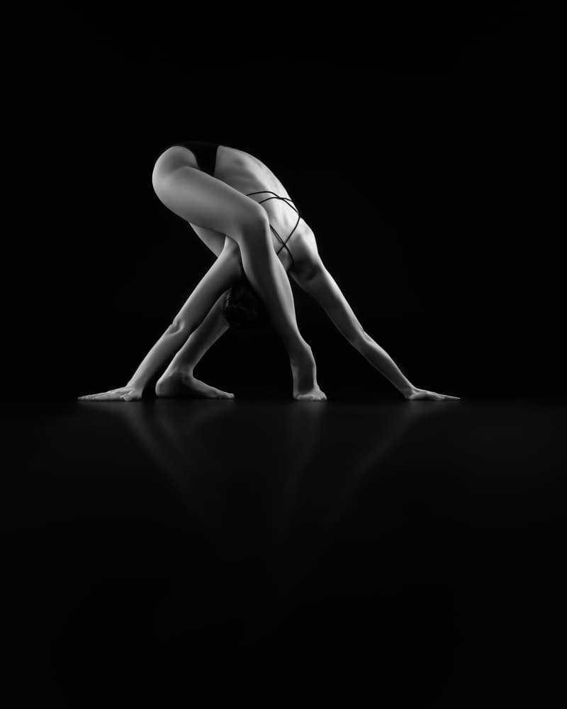 Graceful Dance Pose by Marnovin — canvas wall art