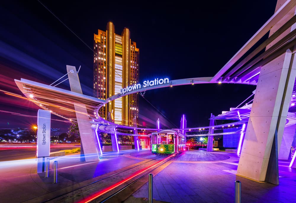 Vibrant City Night Station by Michael Zheng — canvas wall art