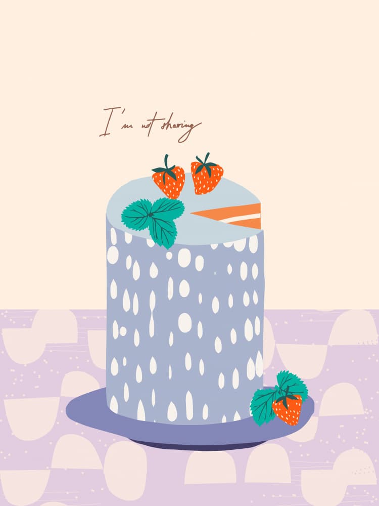 Sweet Strawberry Indulgence by Annick — canvas wall art