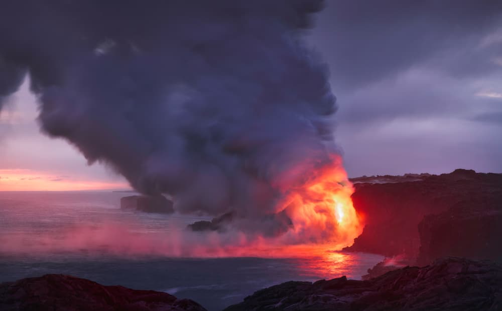 Volcanic Ocean Glow by INIGO CIA — canvas wall art