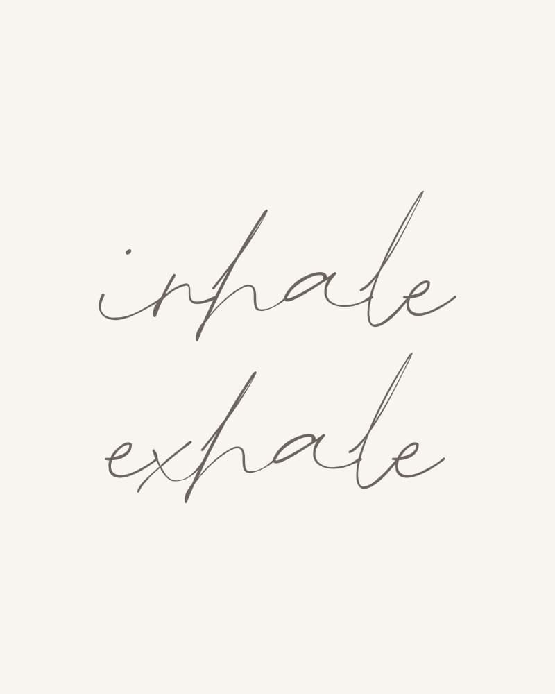 Inhale Exhale Quote by KsanaKalpa — canvas wall art