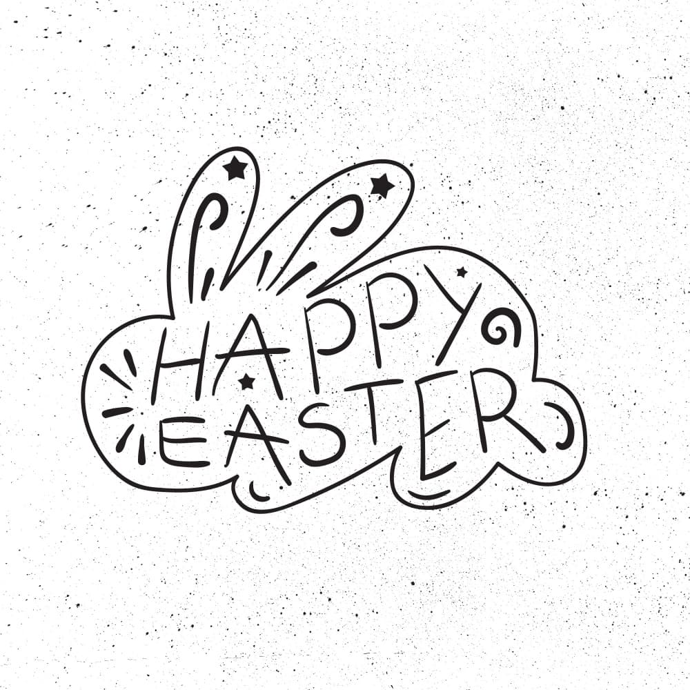 Happy Easter Bunny by Marika Barsrsind — canvas wall art