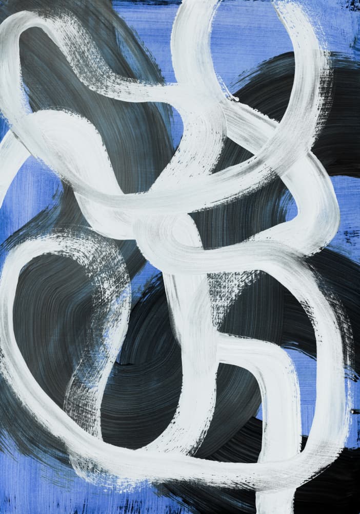Abstract Brush Strokes 127 by Mareike Böhmer — canvas wall art