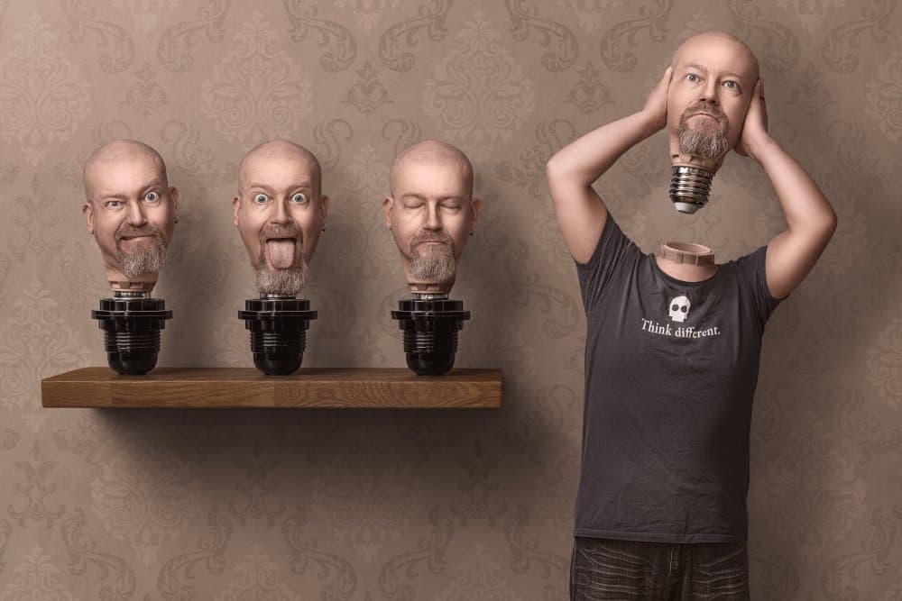 Think Different Heads by Petri Damstén — canvas wall art
