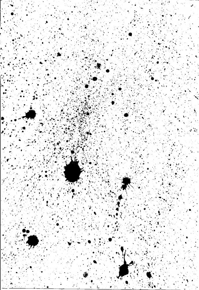 Abstract Ink Splatter by Marika Barsrsind — canvas wall art