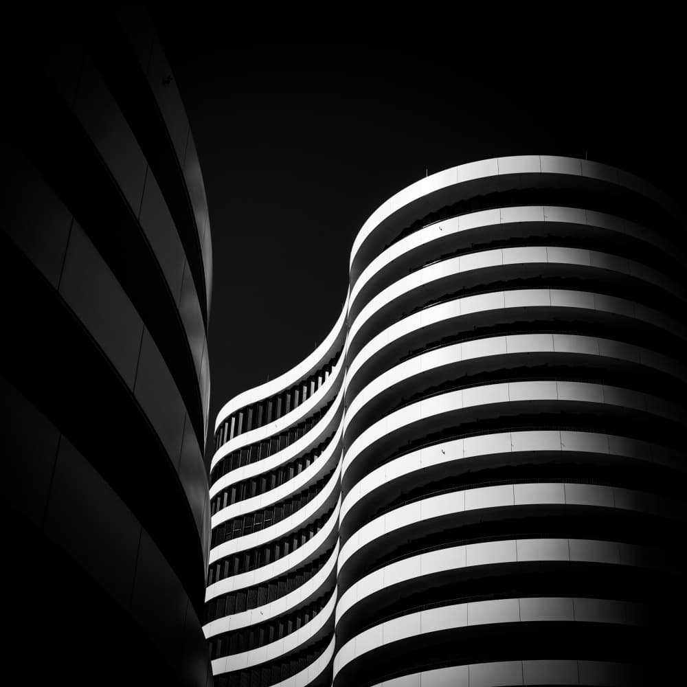 Curved Architectural Lines by Stefan Buder — canvas wall art
