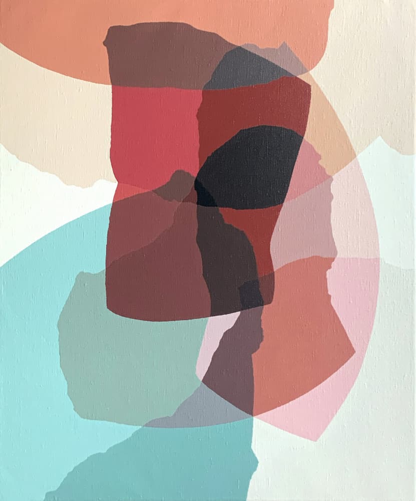 Colorful Abstract Overlaps by Rafa Mateo — canvas wall art