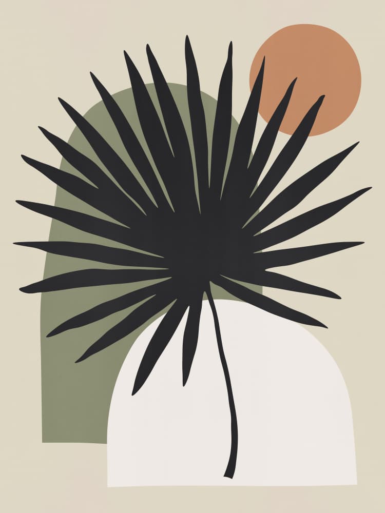 Desert Palm Arch by Vitor Costa — canvas wall art