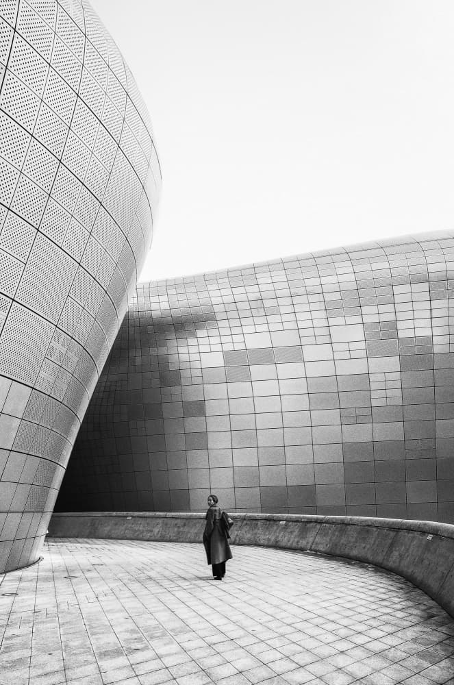 Modern Architectural Solitude by Parole Kim — canvas wall art
