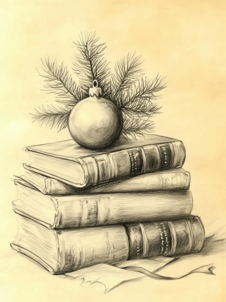 Vintage Christmas Books by Jolly and Dash — canvas wall art