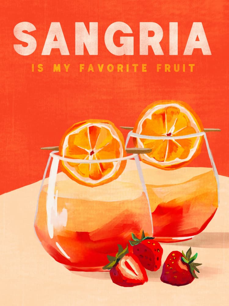 Sangria by The Whiskey Ginger — canvas wall art