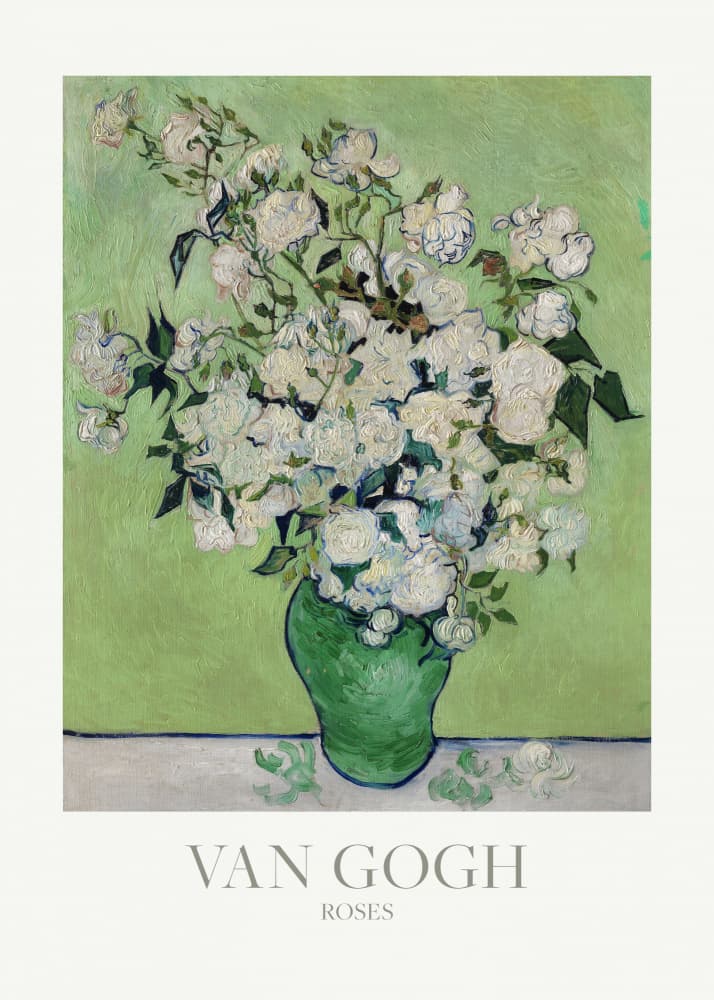 Roses by Vincent Van Gogh — canvas wall art
