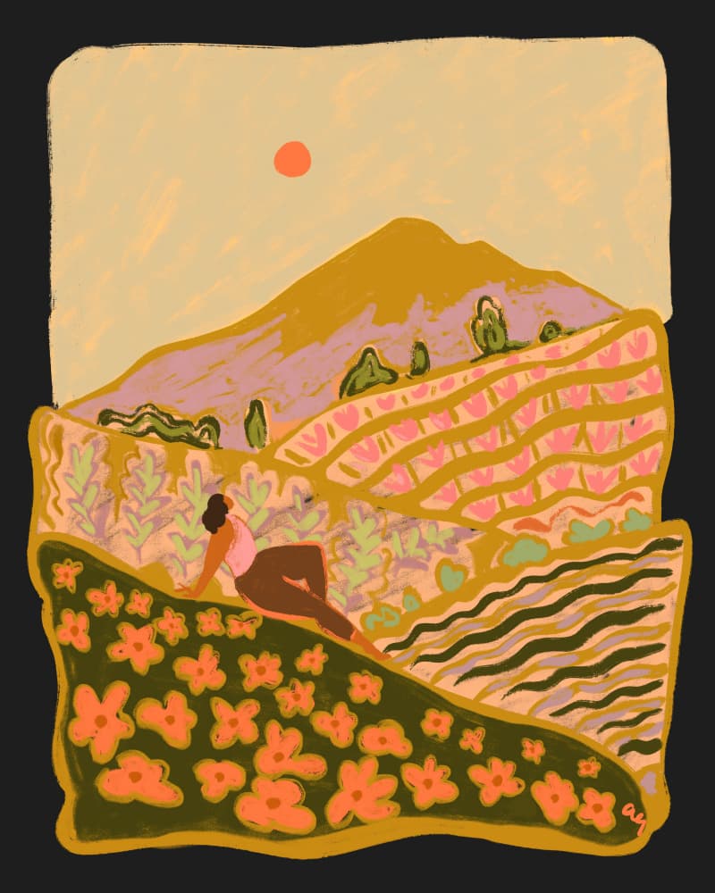 Field Of Flowers by Arty Guava — canvas wall art