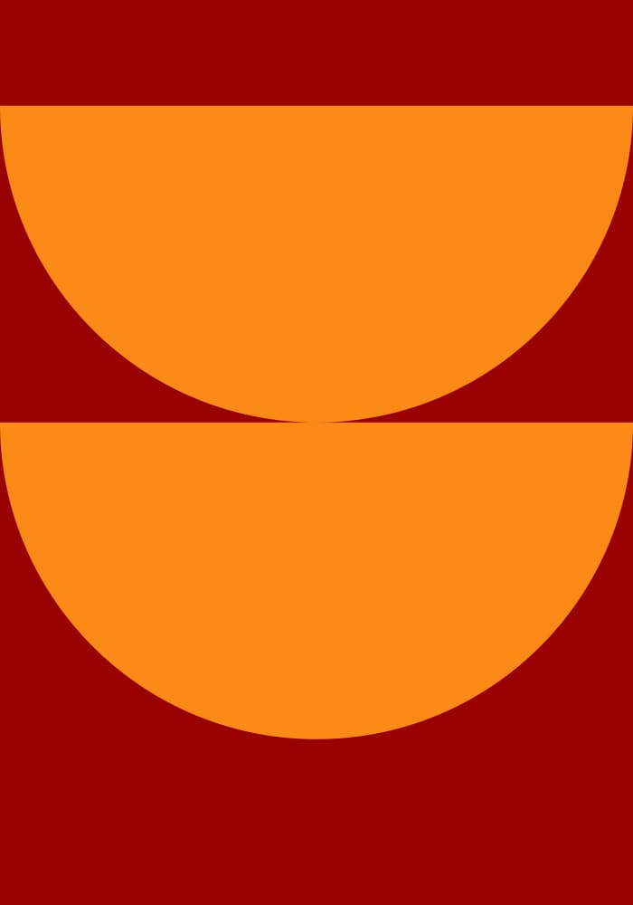 Abstract Orange Curves by Nilesh Kulkarni — canvas wall art