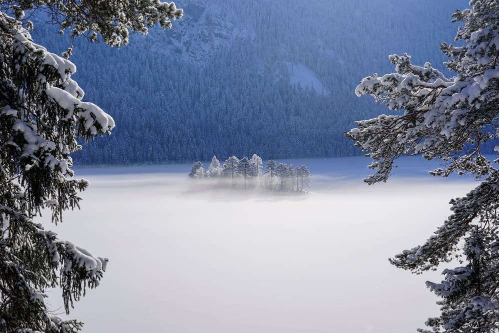 Winter Island Mist by Norbert Maier — canvas wall art