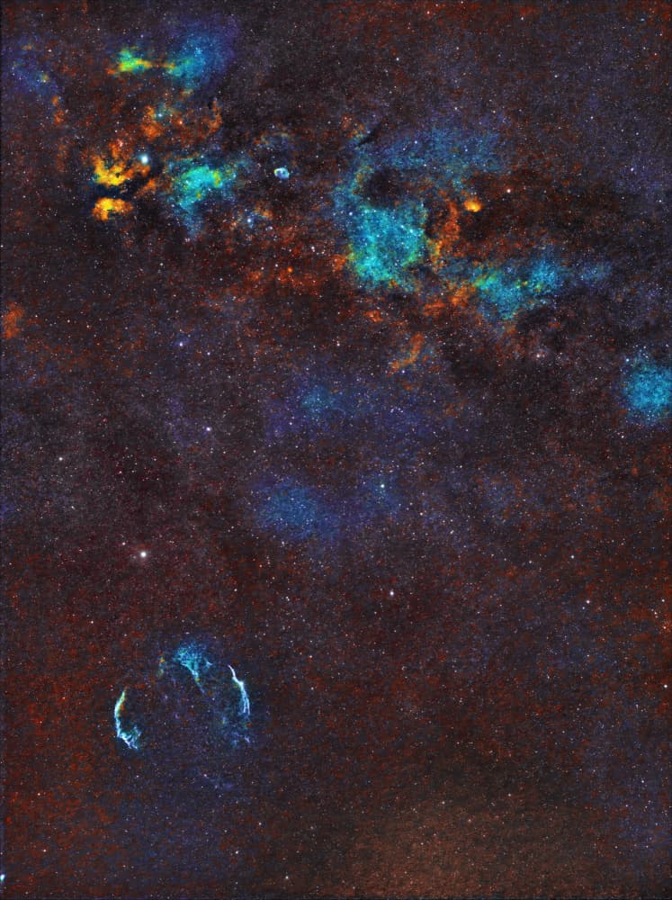 Colorful Deep Space by Bruce Li — canvas wall art