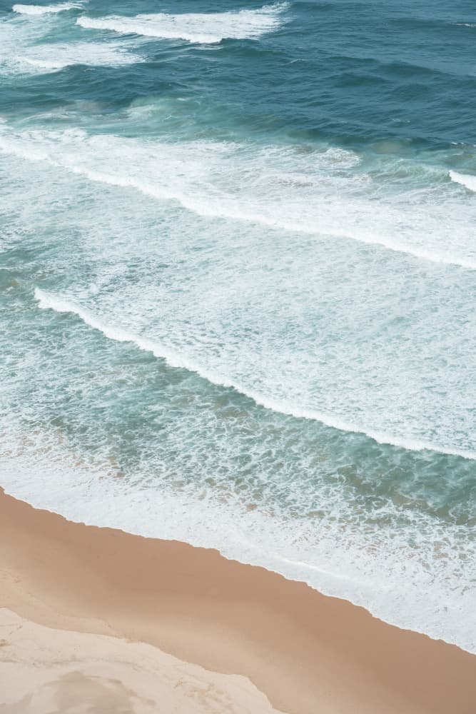 Serene Beach Waves by Henrike Schenk — canvas wall art