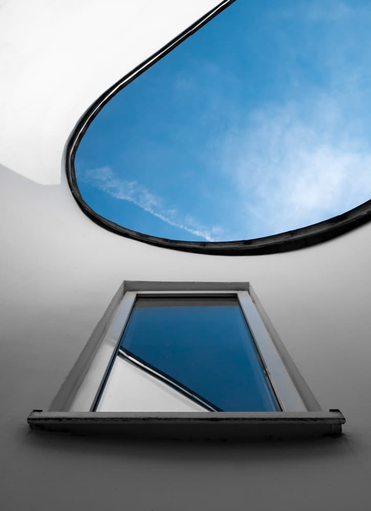 Blue Sky Window View by Markus Auerbach — canvas wall art