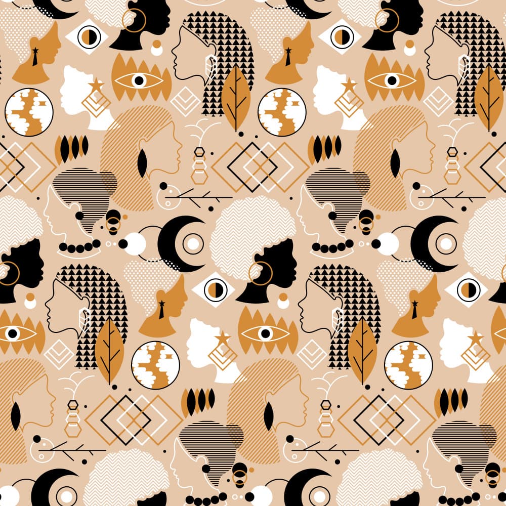 Diverse Women Patterns by Marika Barsrsind — canvas wall art