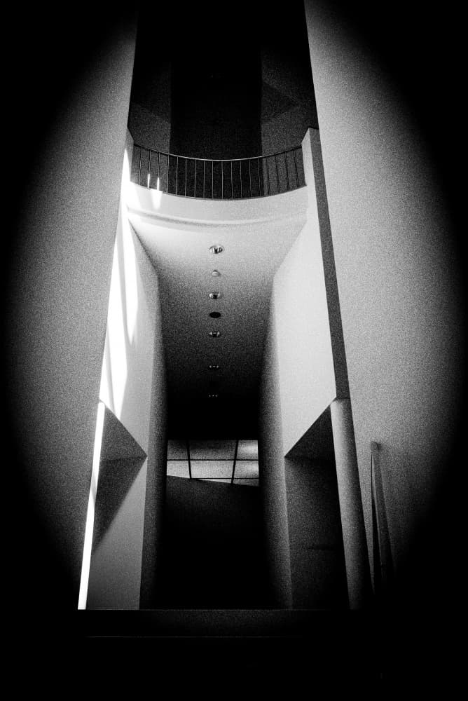Dramatic Architectural Passage by Heike Wolters-Wrase — canvas wall art