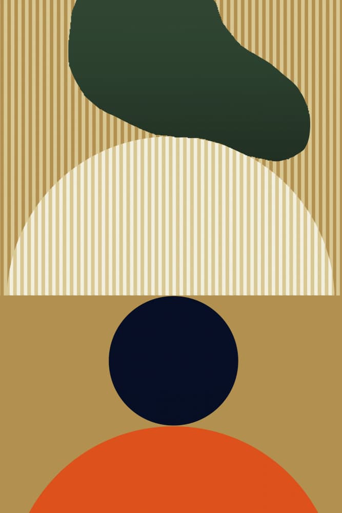 Modern Geometric Balance by jay stanley — canvas wall art