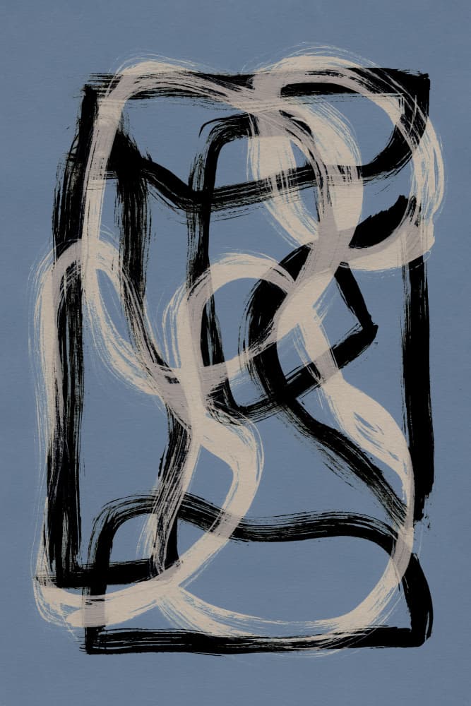 Brush Shapes 1 by Mareike Böhmer — canvas wall art