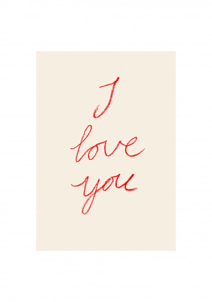 Romantic I Love You by Studio JKN — canvas wall art