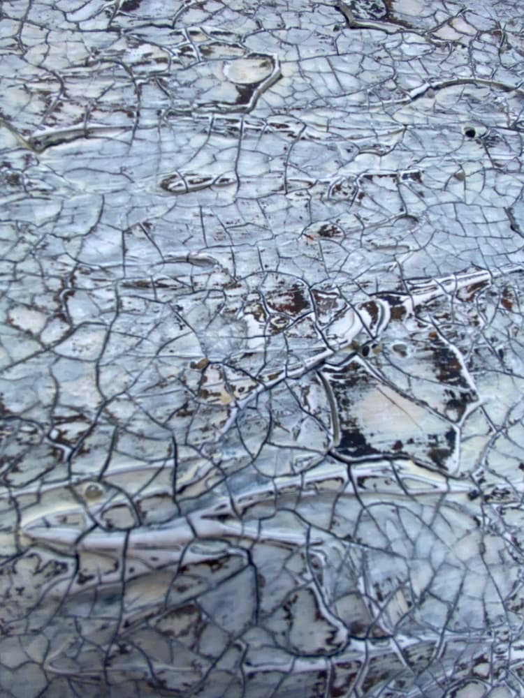 Cracked White Texture by Gabriela Aleksandra Szuba — canvas wall art