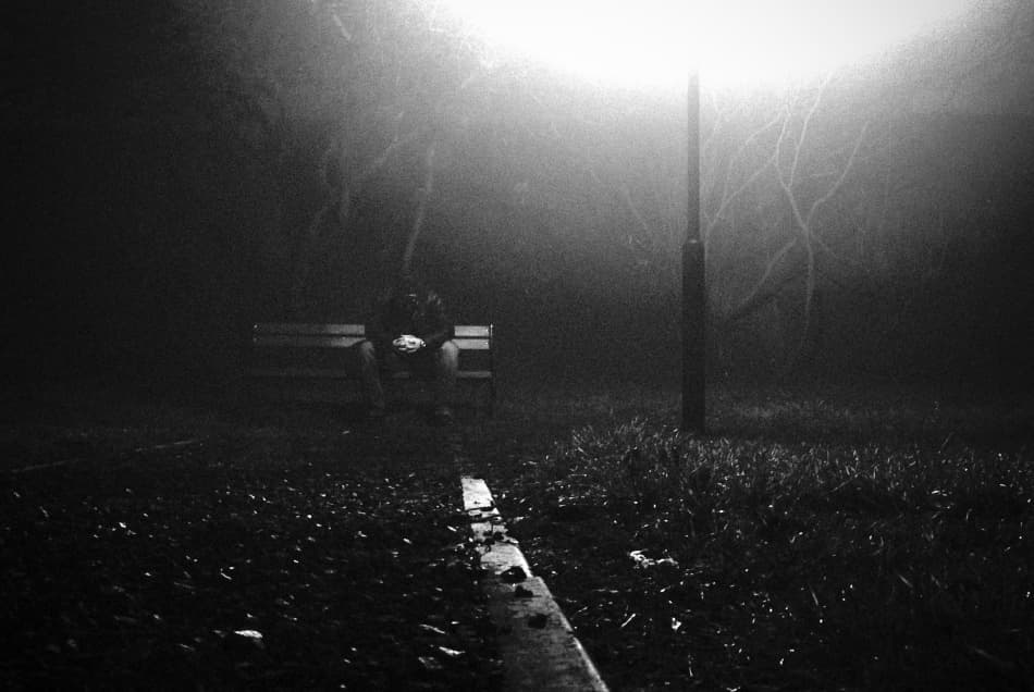 Lonely Foggy Night by Codrin Lupei — canvas wall art