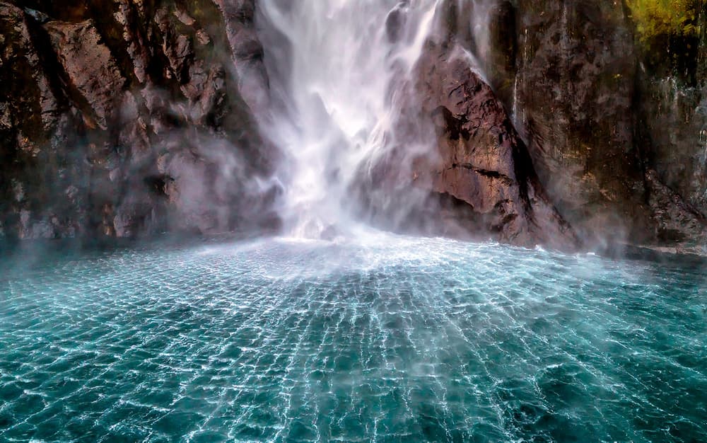 Powerful Waterfall Mist by Hua Zhu — canvas wall art