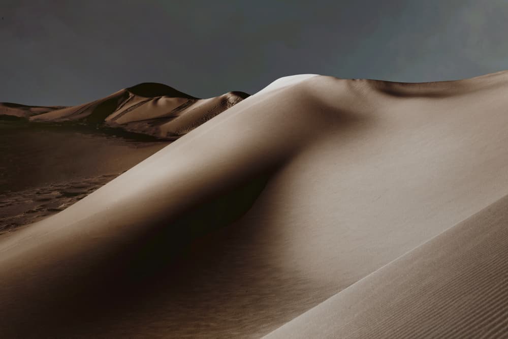 Serene Desert Dunes by Ibrahim Nabeel — canvas wall art