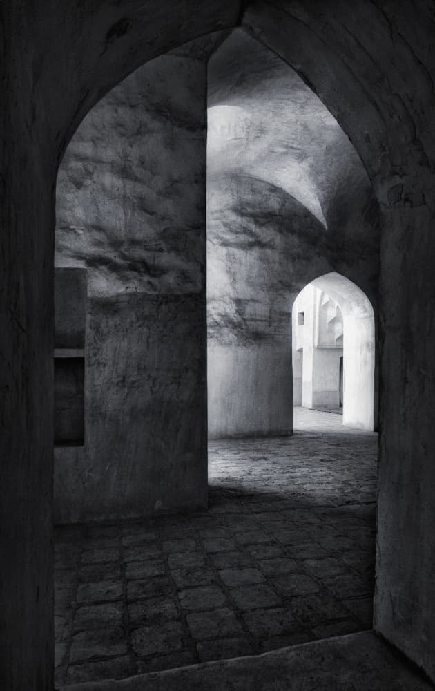 Ancient Arches Shadowplay by Ali Barootkoob — canvas wall art