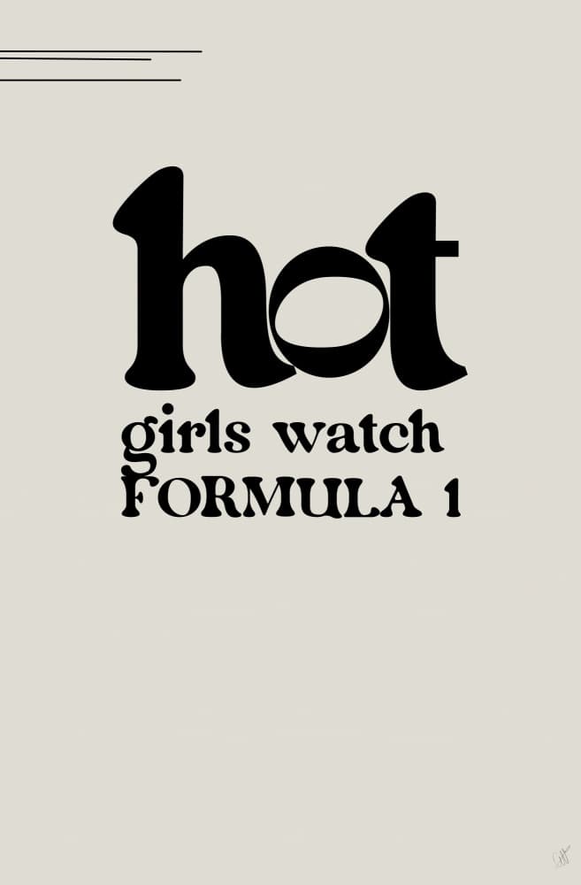 Hot Girls Watch Formula 1 by Anne-Marie Volfova — canvas wall art