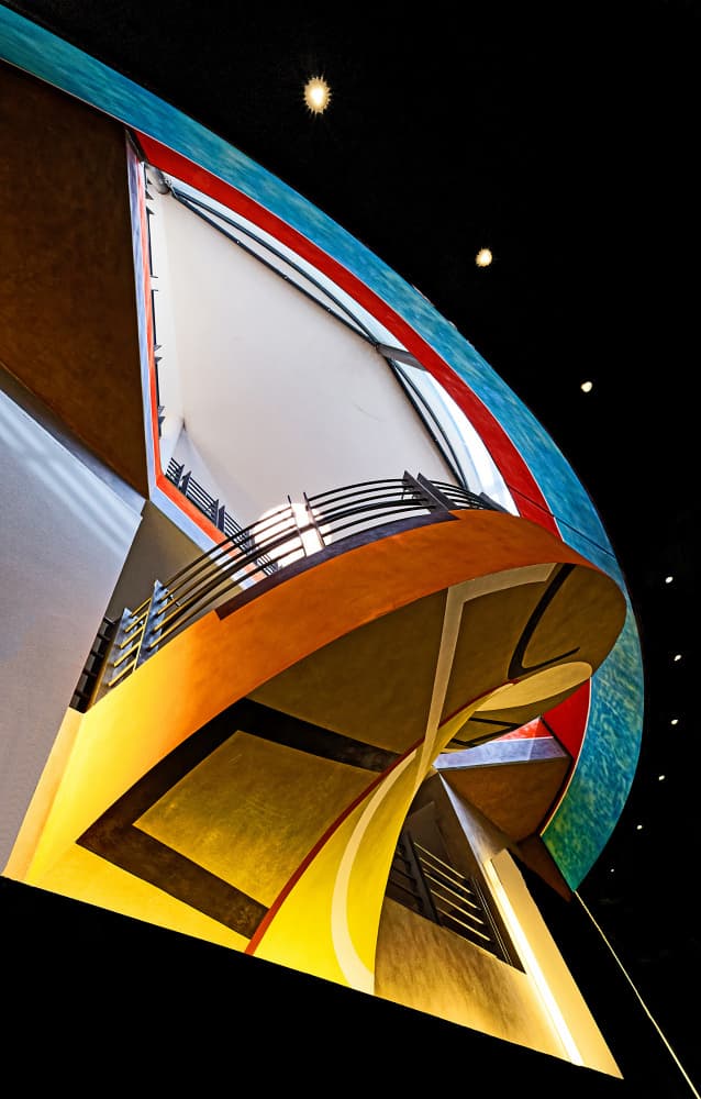 Vibrant Abstract Staircase by Martin Fleckenstein — canvas wall art