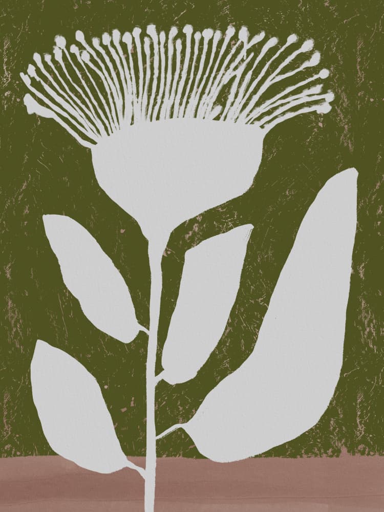 Earthy Botanical Bloom by Little Dean — canvas wall art
