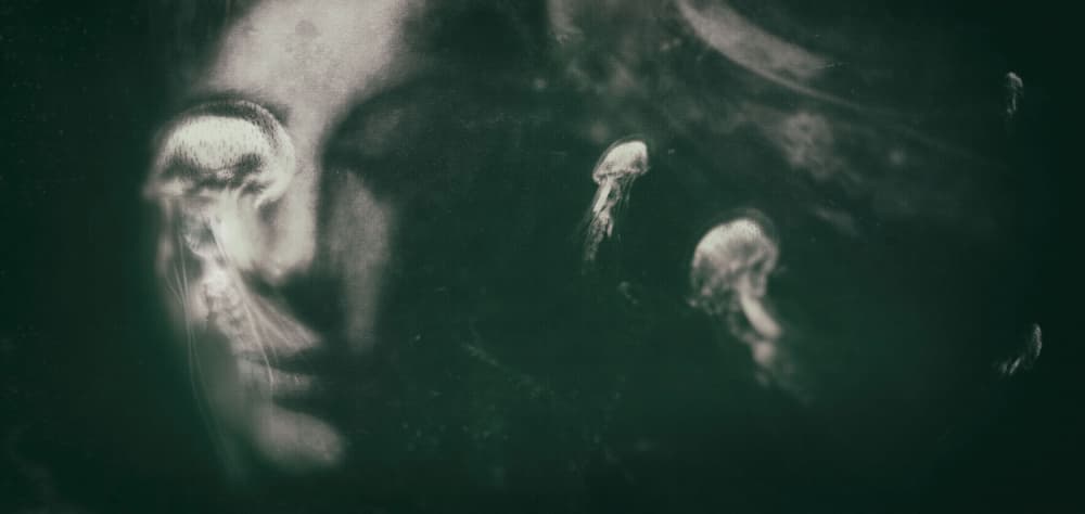 Ethereal Ocean Face by Sherin.Abdou — canvas wall art
